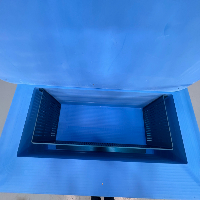 Foam Dry Ice Storage Chest w/ Wire Transport Cart image 3